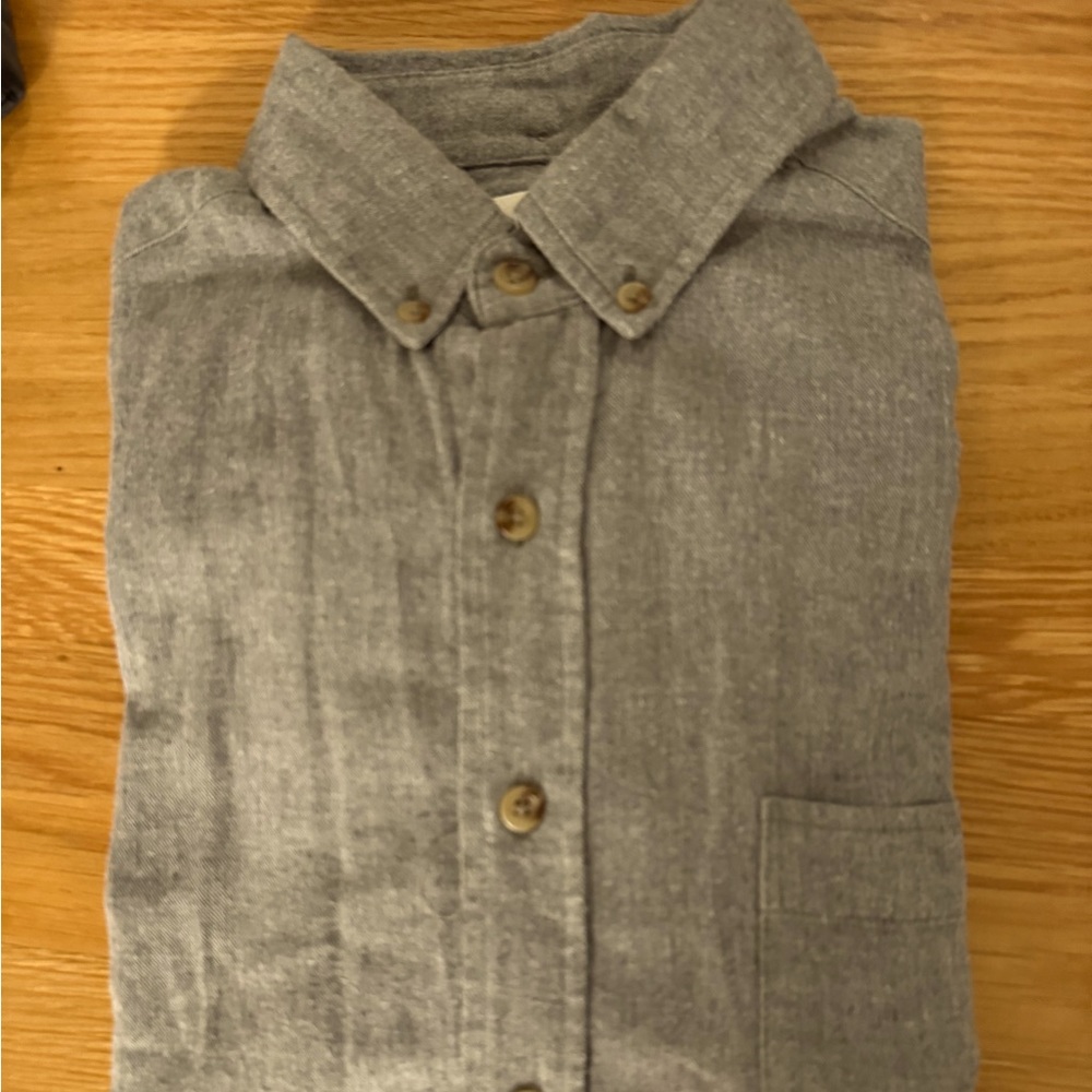 Taylor Stitch Twill Gray Shirt, like new